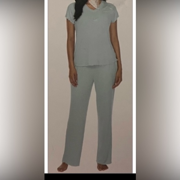 HONEYDEW 2-PIECE RIB PAJAMA SET - Picture 1 of 16